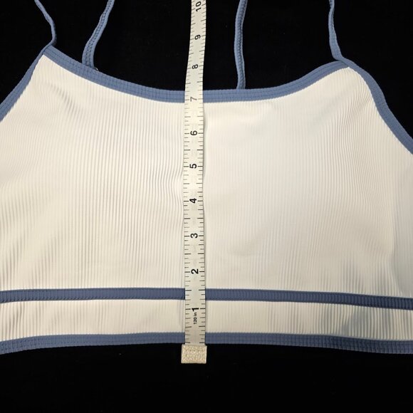 New Herseas High Waisted High Cut Ribbed Bikini Two Piece Swimsuit M - Picture 6 of 11